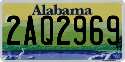AL license plate 2AQ2969