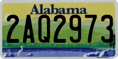 AL license plate 2AQ2973