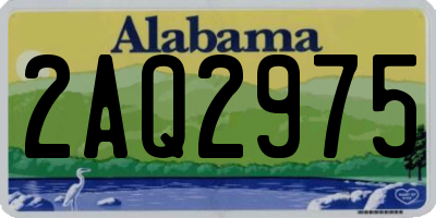 AL license plate 2AQ2975