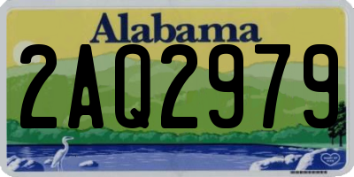 AL license plate 2AQ2979