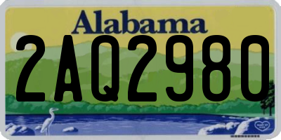 AL license plate 2AQ2980