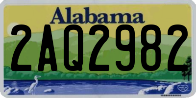 AL license plate 2AQ2982