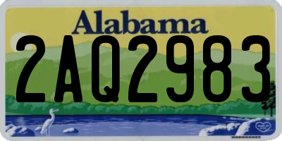 AL license plate 2AQ2983