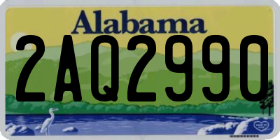 AL license plate 2AQ2990