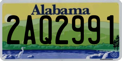 AL license plate 2AQ2991