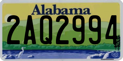 AL license plate 2AQ2994