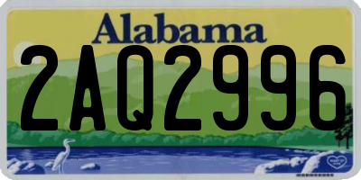 AL license plate 2AQ2996