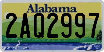 AL license plate 2AQ2997