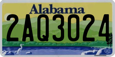 AL license plate 2AQ3024
