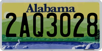 AL license plate 2AQ3028