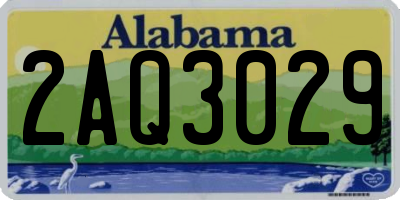 AL license plate 2AQ3029