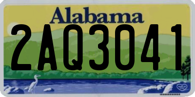 AL license plate 2AQ3041