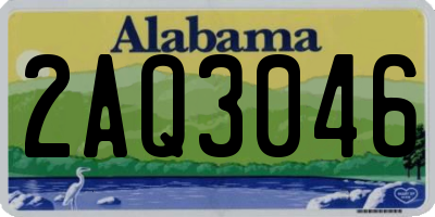 AL license plate 2AQ3046