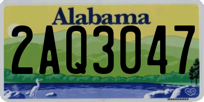 AL license plate 2AQ3047
