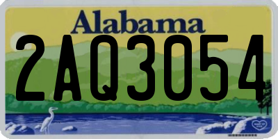 AL license plate 2AQ3054
