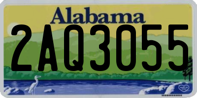 AL license plate 2AQ3055