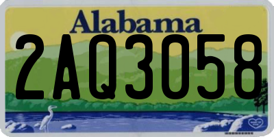 AL license plate 2AQ3058