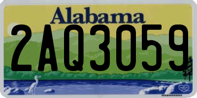 AL license plate 2AQ3059