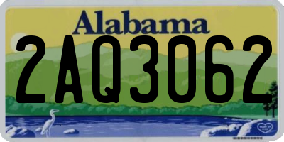 AL license plate 2AQ3062