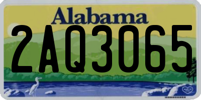AL license plate 2AQ3065