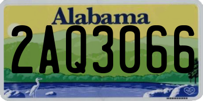 AL license plate 2AQ3066