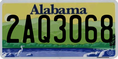 AL license plate 2AQ3068