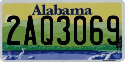 AL license plate 2AQ3069