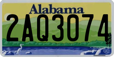 AL license plate 2AQ3074