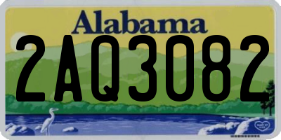 AL license plate 2AQ3082