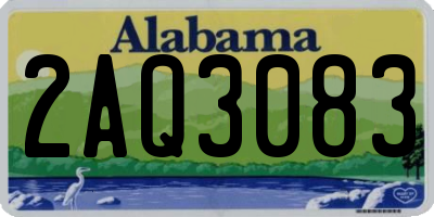 AL license plate 2AQ3083