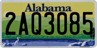 AL license plate 2AQ3085