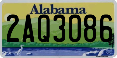 AL license plate 2AQ3086