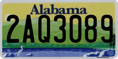 AL license plate 2AQ3089