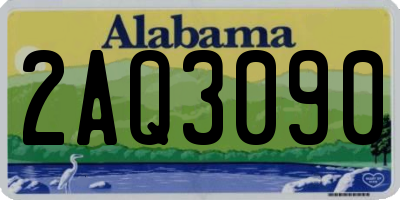 AL license plate 2AQ3090