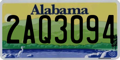 AL license plate 2AQ3094