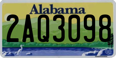 AL license plate 2AQ3098
