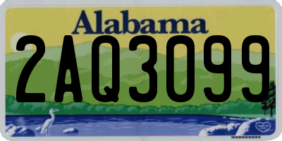 AL license plate 2AQ3099