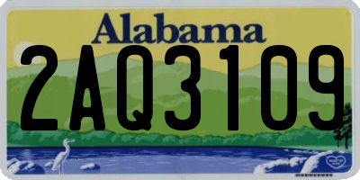 AL license plate 2AQ3109