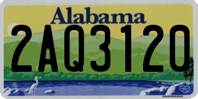 AL license plate 2AQ3120