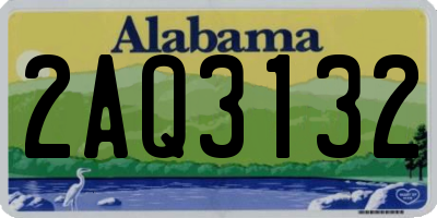 AL license plate 2AQ3132