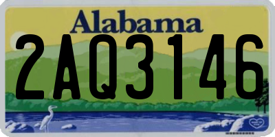 AL license plate 2AQ3146