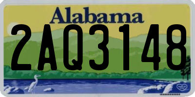 AL license plate 2AQ3148