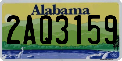 AL license plate 2AQ3159