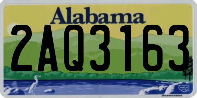 AL license plate 2AQ3163