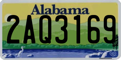 AL license plate 2AQ3169