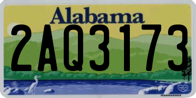 AL license plate 2AQ3173