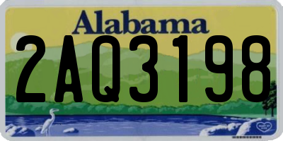 AL license plate 2AQ3198