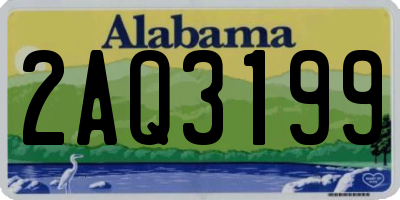AL license plate 2AQ3199