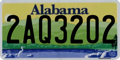 AL license plate 2AQ3202