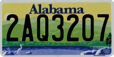 AL license plate 2AQ3207